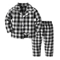 Pijama Navideño para Niños - Cuadros Rojos