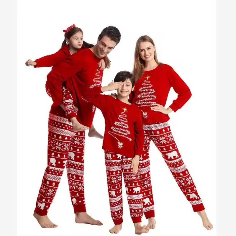 Pijama Navideño Familiar a Juego - Punto Suave