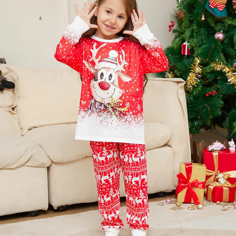 Pijama Navideño Familiar a Juego - Renos