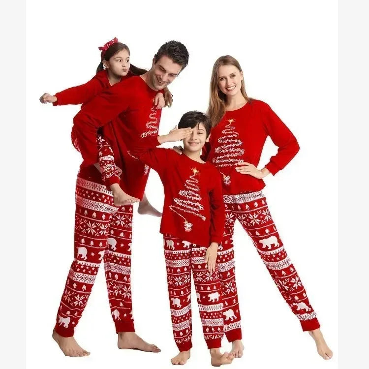 Pijama Navideño Familiar a Juego - Punto Suave