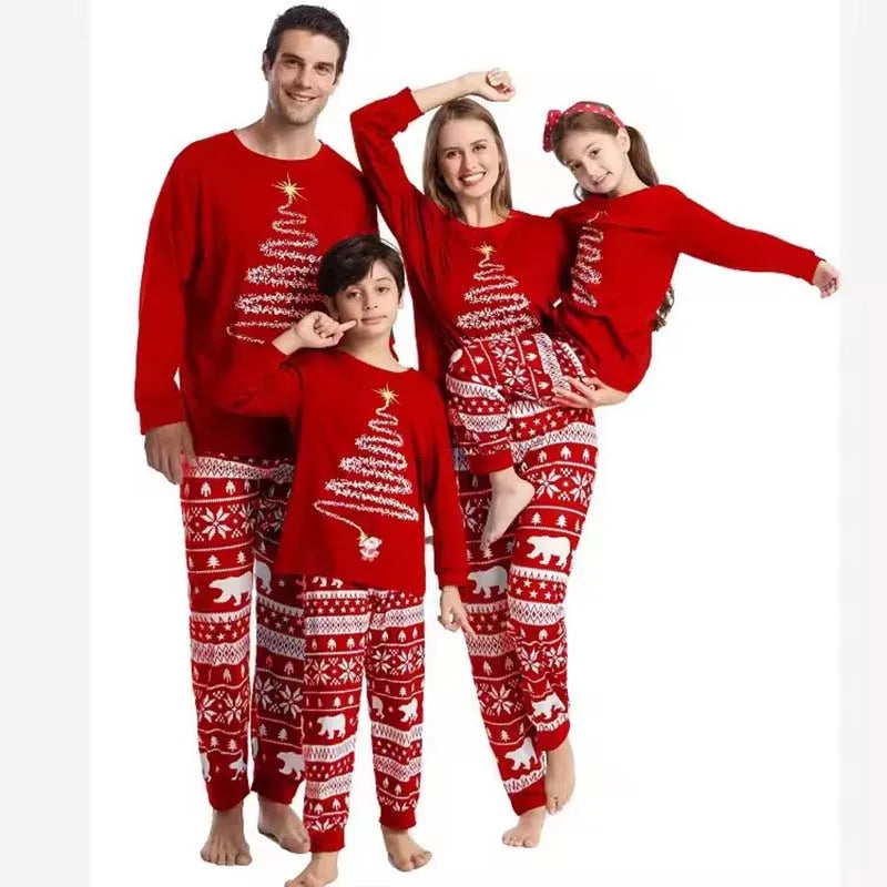 Pijama Navideño Familiar a Juego - Punto Suave