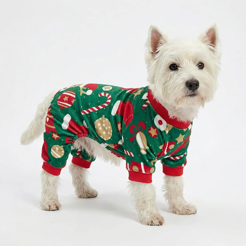 Pijama Navideño para Perro - Adornos Navideños
