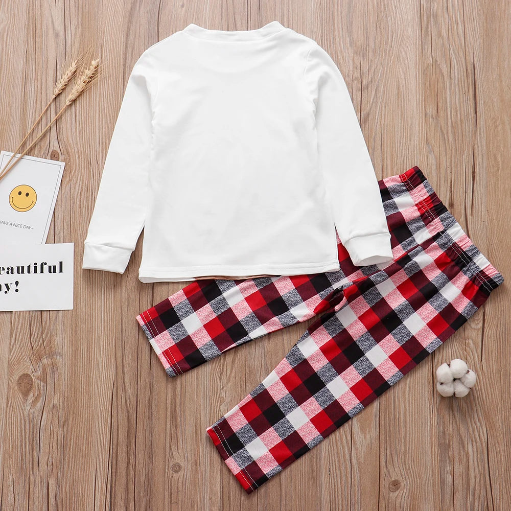 Pijama Navideño Familiar a Juego con Mascota - Reno