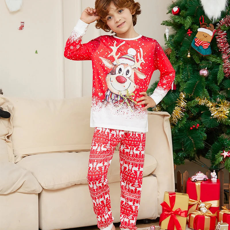 Pijama Navideño Familiar a Juego - Renos
