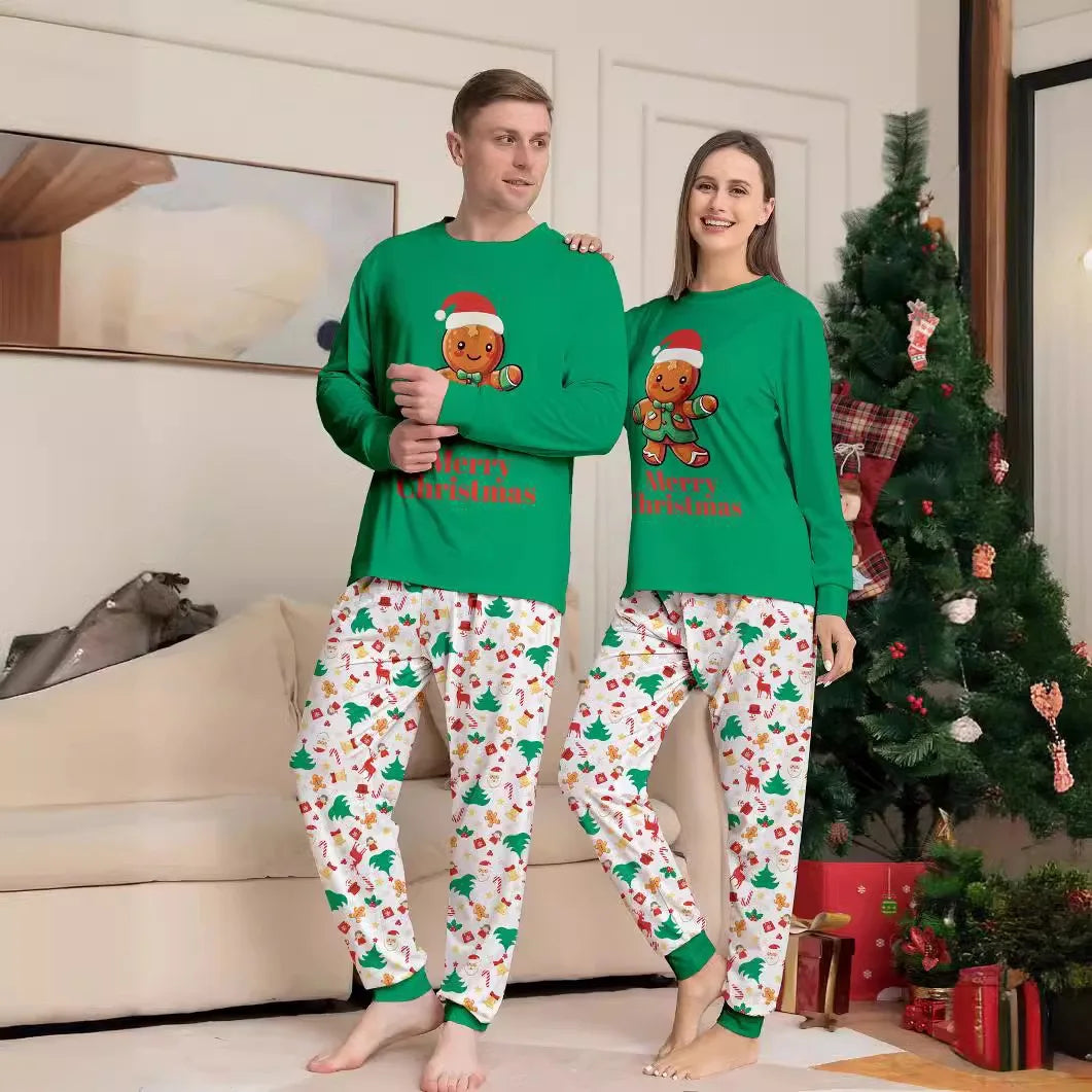 Pijama Navideño Familiar a Juego con Mascota - Jengibre
