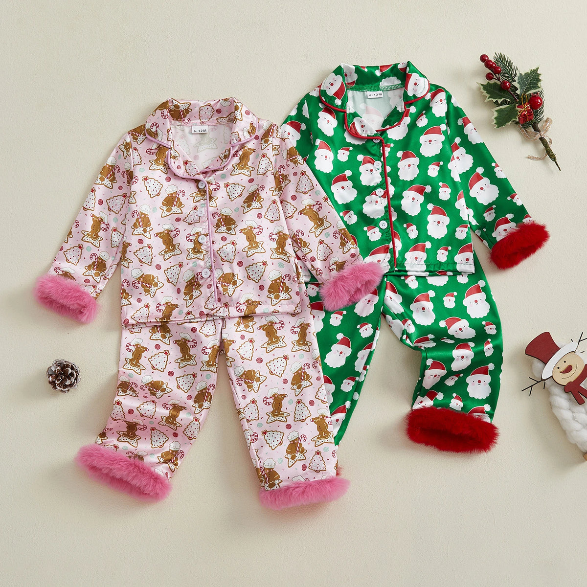 Pijama Navideño para Niños - Papá Noel