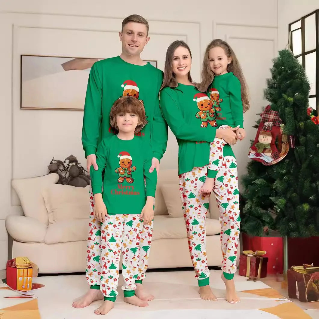 Pijama Navideño Familiar a Juego con Mascota - Jengibre