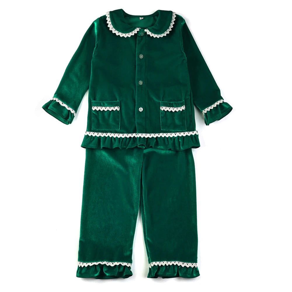Pijama Navideño de Terciopelo para Niños