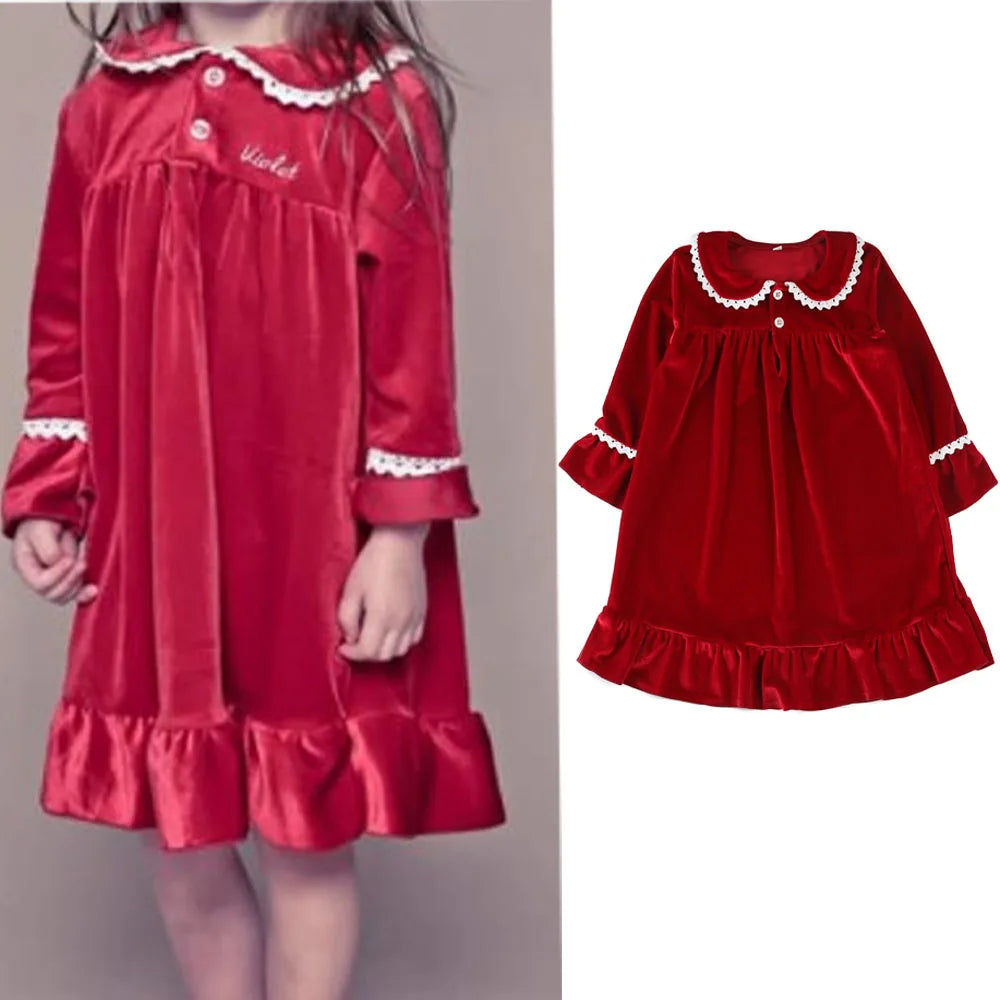 Pijama Navideño de Terciopelo para Niños