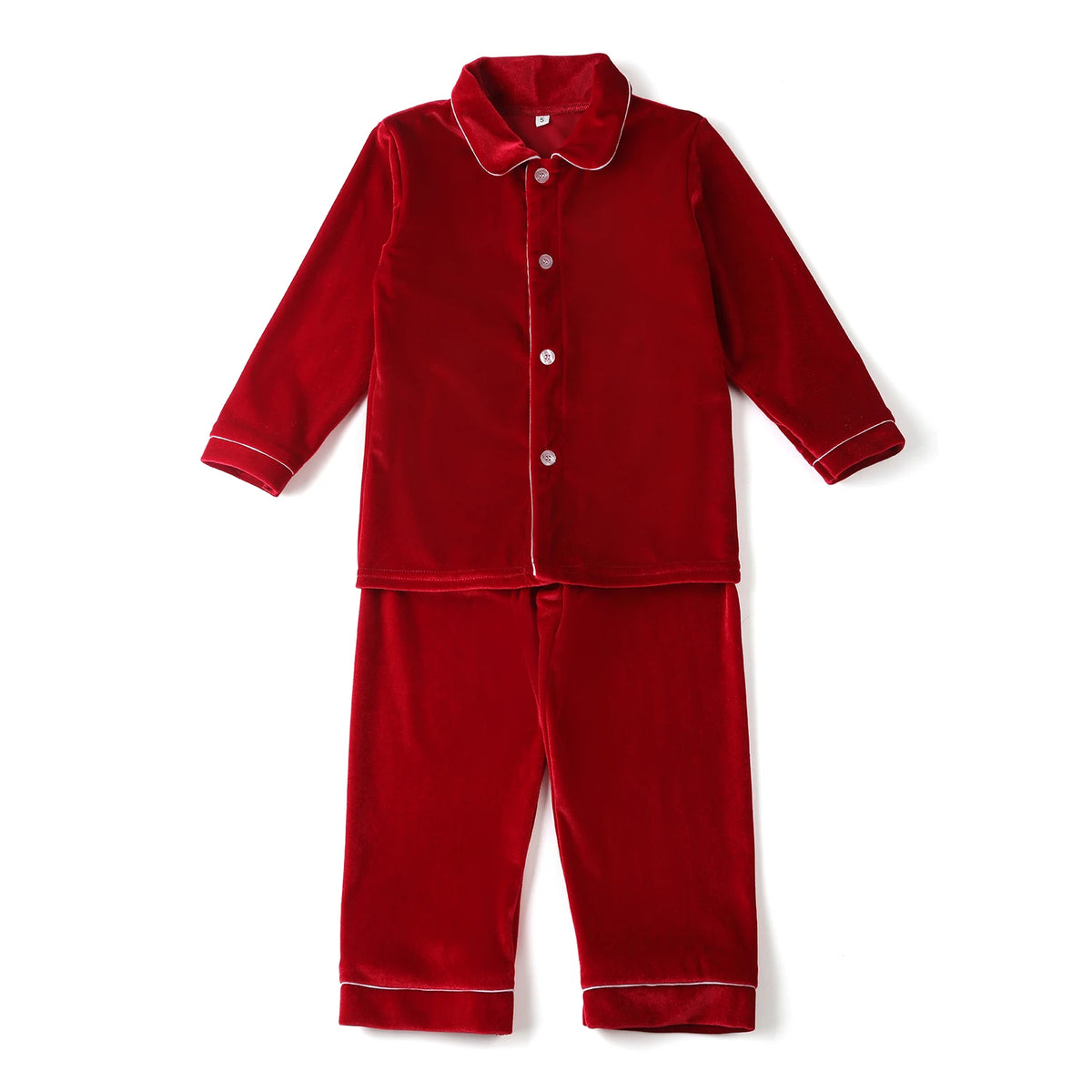 Pijama Navideño de Terciopelo para Niños