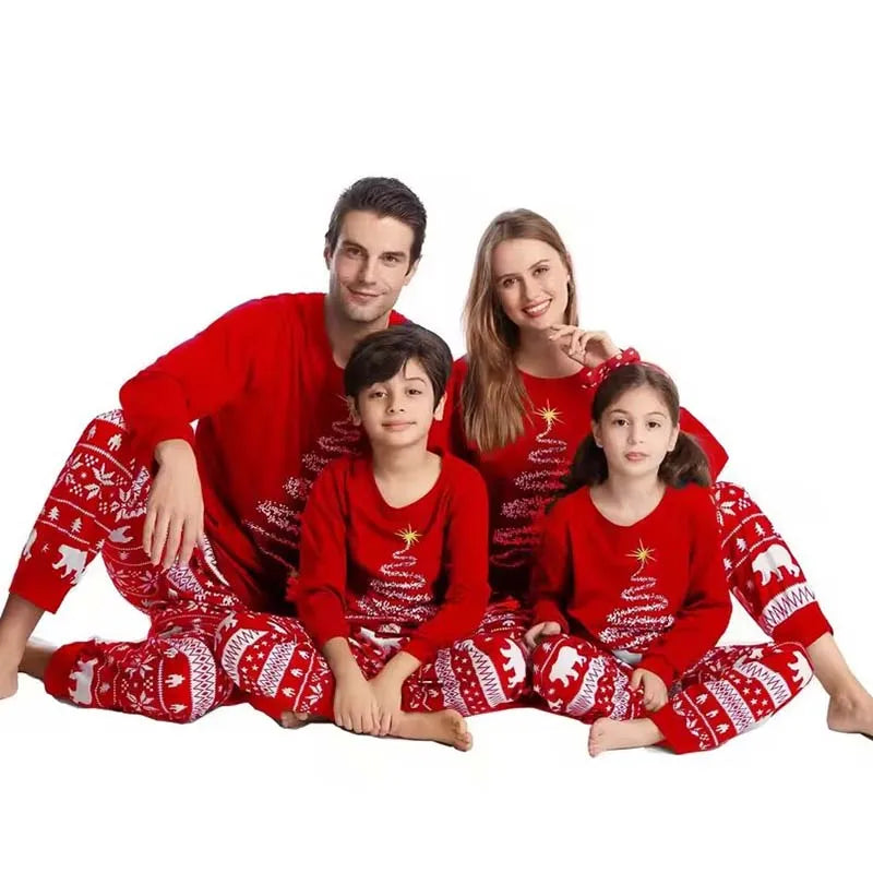 Pijama Navideño Familiar a Juego - Punto Suave