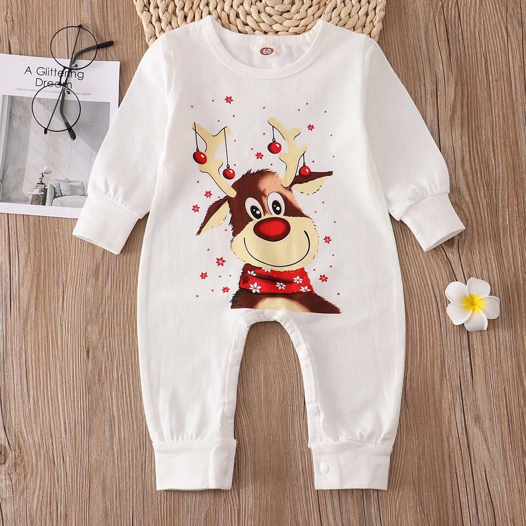 Pijama Navideño Familiar a Juego con Mascota - Reno