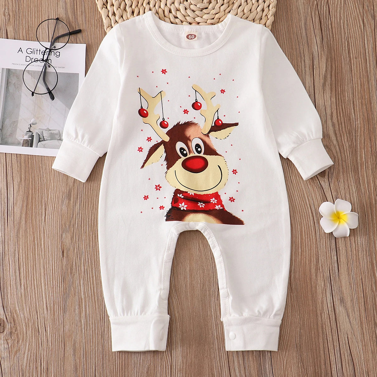 Pijama Navideño Familiar a Juego con Mascota - Reno