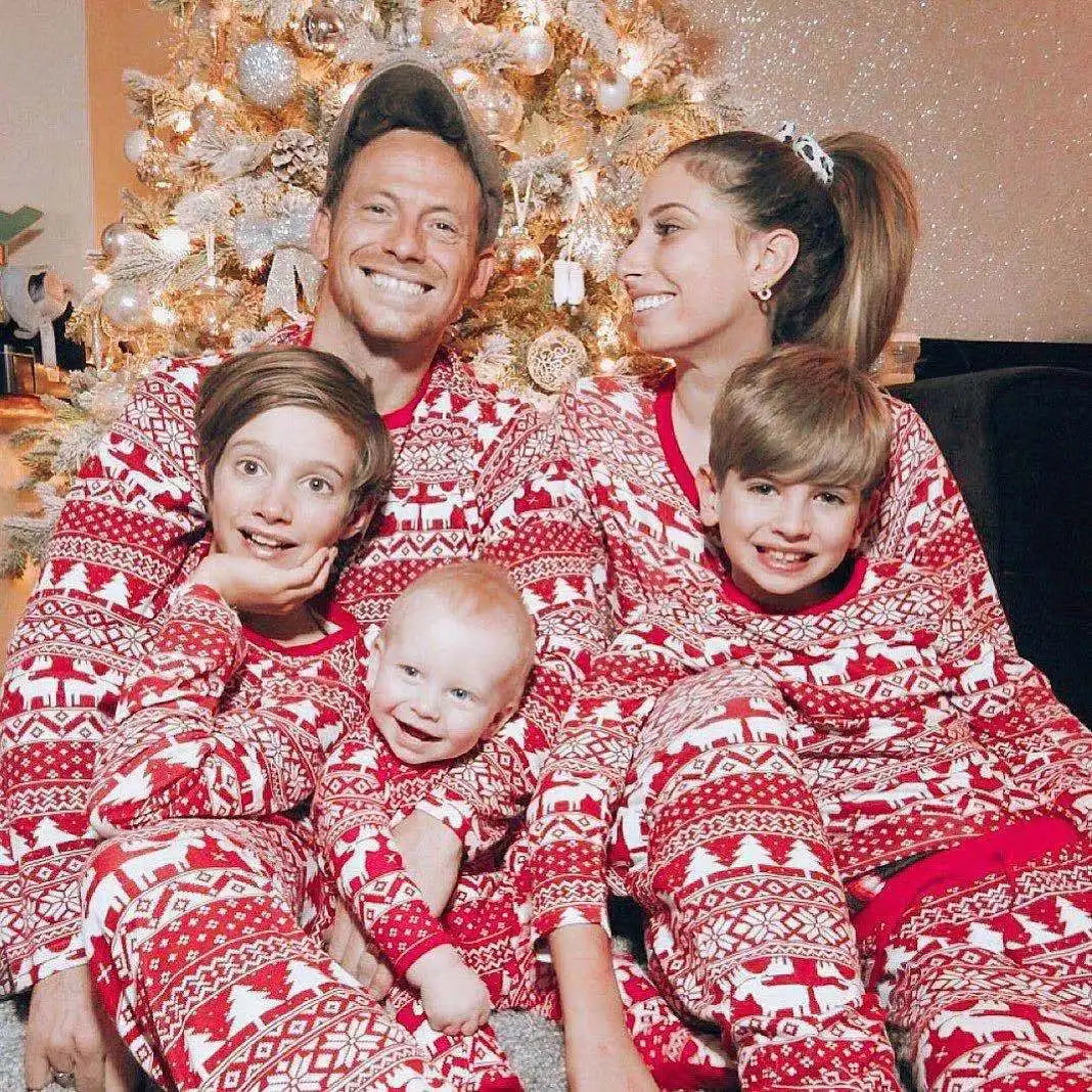 Pijama Navideño Familiar a Juego - Punto Suave