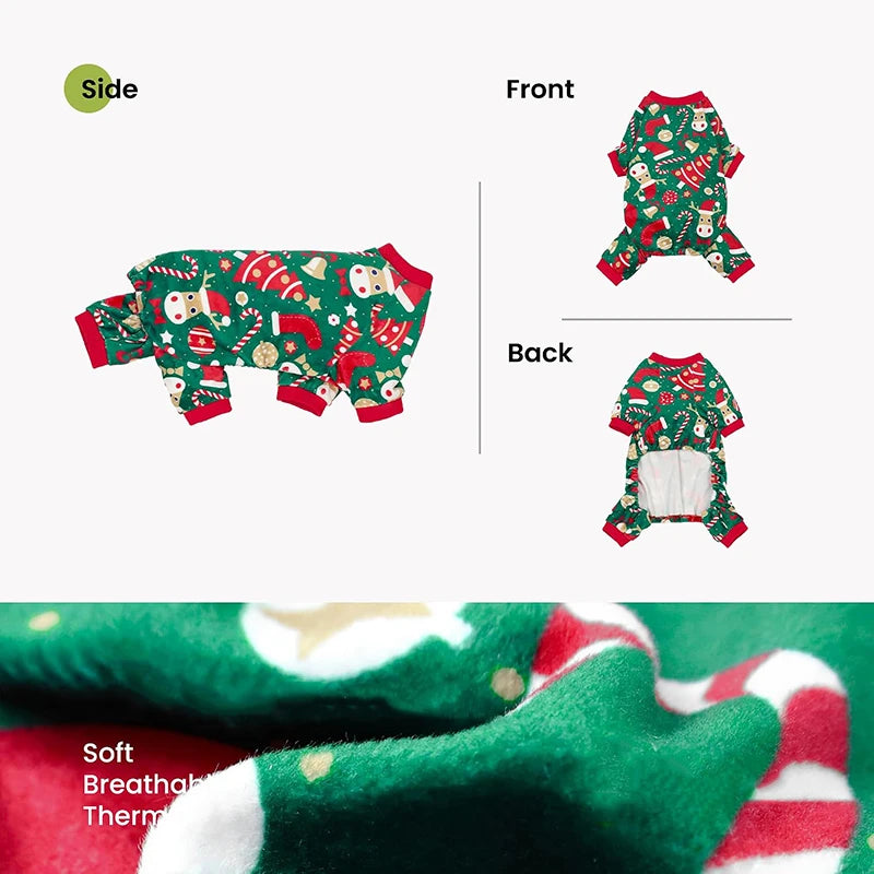 Pijama Navideño para Perro - Adornos Navideños