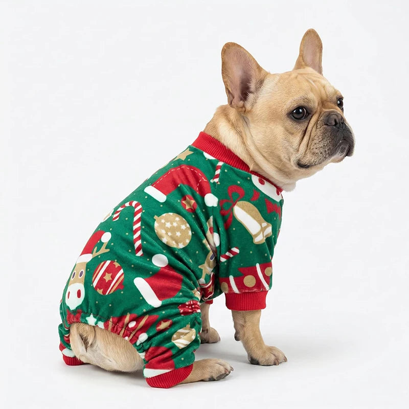 Pijama Navideño para Perro - Adornos Navideños