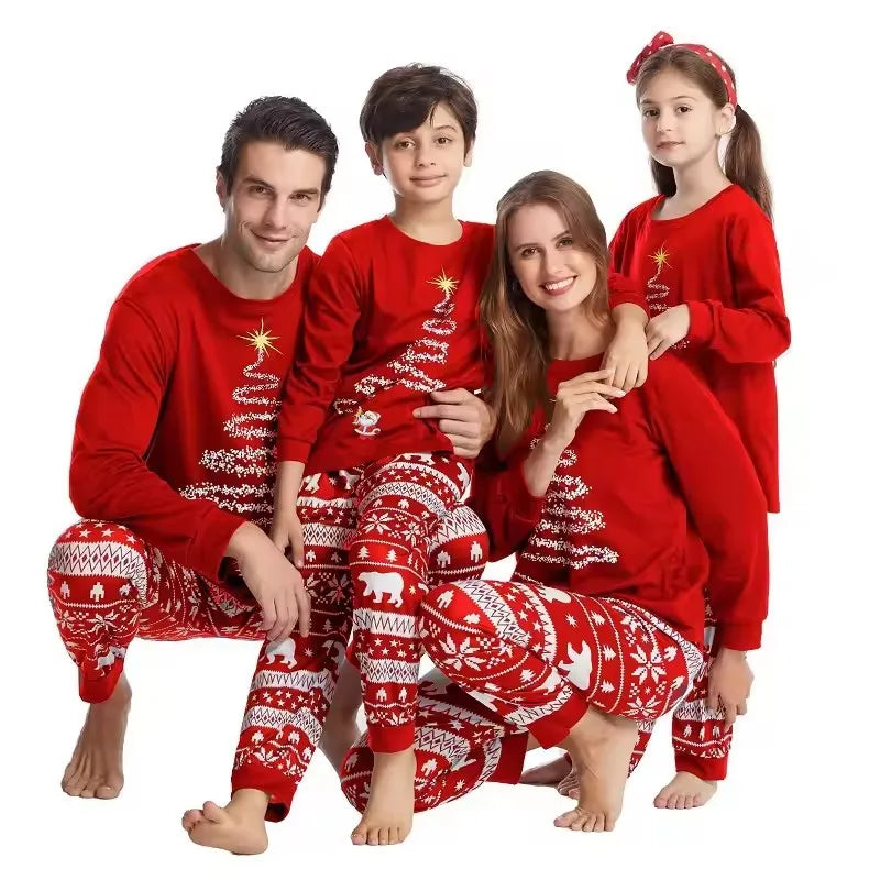Pijama Navideño Familiar a Juego - Punto Suave